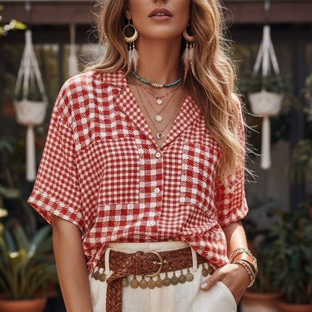 Maeve by Anthropologie Button‑Down Blouse